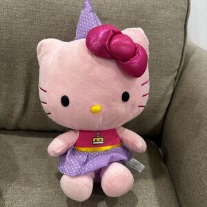 Pink and Purple Hello Kitty Birthday Plush Toy